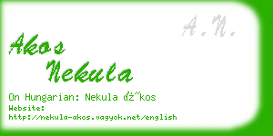 akos nekula business card